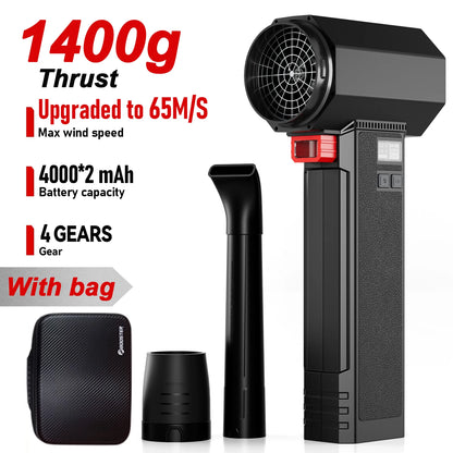 Cordless Turbo Air Blower 64mm 750W 4000mAh Battery