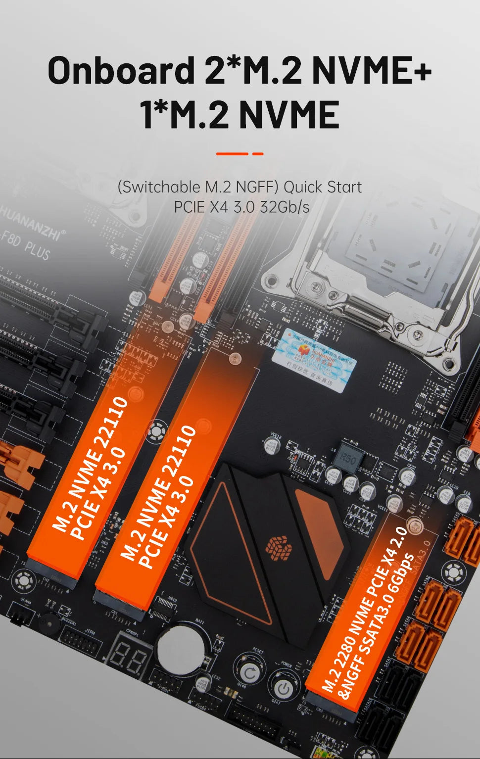Dual CPU X99 Motherboard LGA 2011-3 DDR4 NVMe