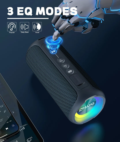 40W Portable Bluetooth Speaker 30Hrs IP7 Waterproof 2 Pack