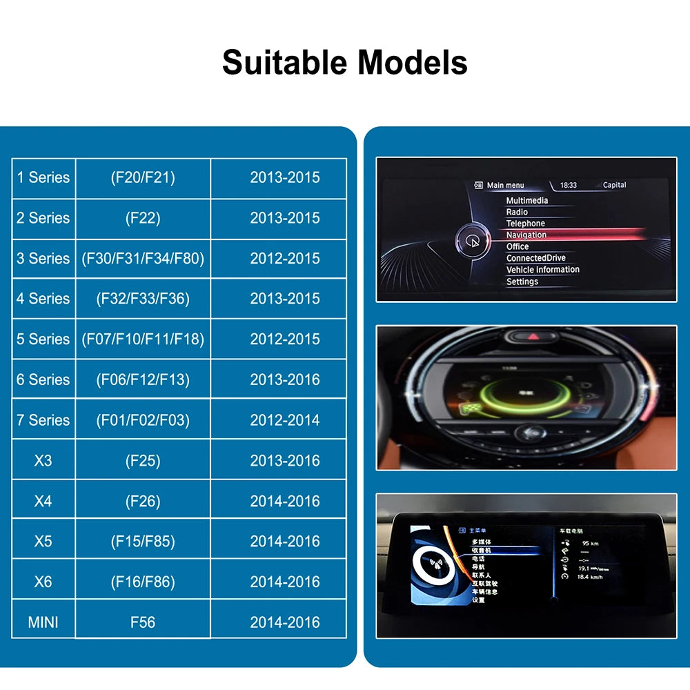 BMW CIC System Wireless CarPlay Android Auto Upgrade