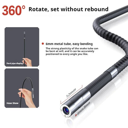 3.9 mm 2m Two Way Rotary Endoscope with 5″ Screen