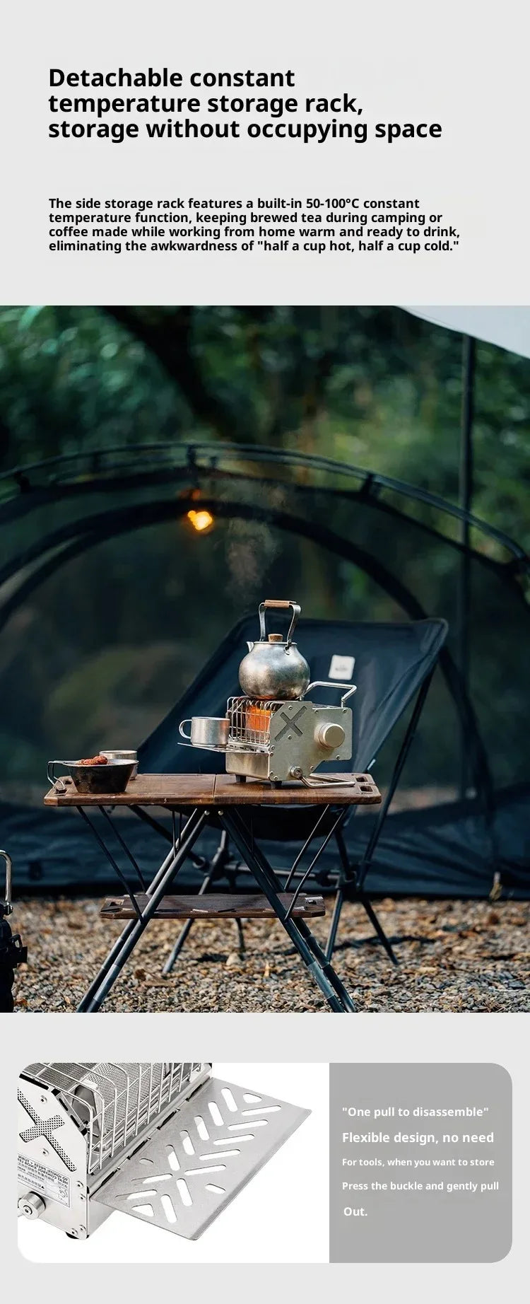 Portable Gas Camping Heater Stove for Outdoor Use