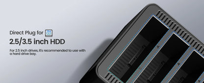 ORICO 5-Bay Magnetic SATA HDD Case USB-C Gamer Storage
