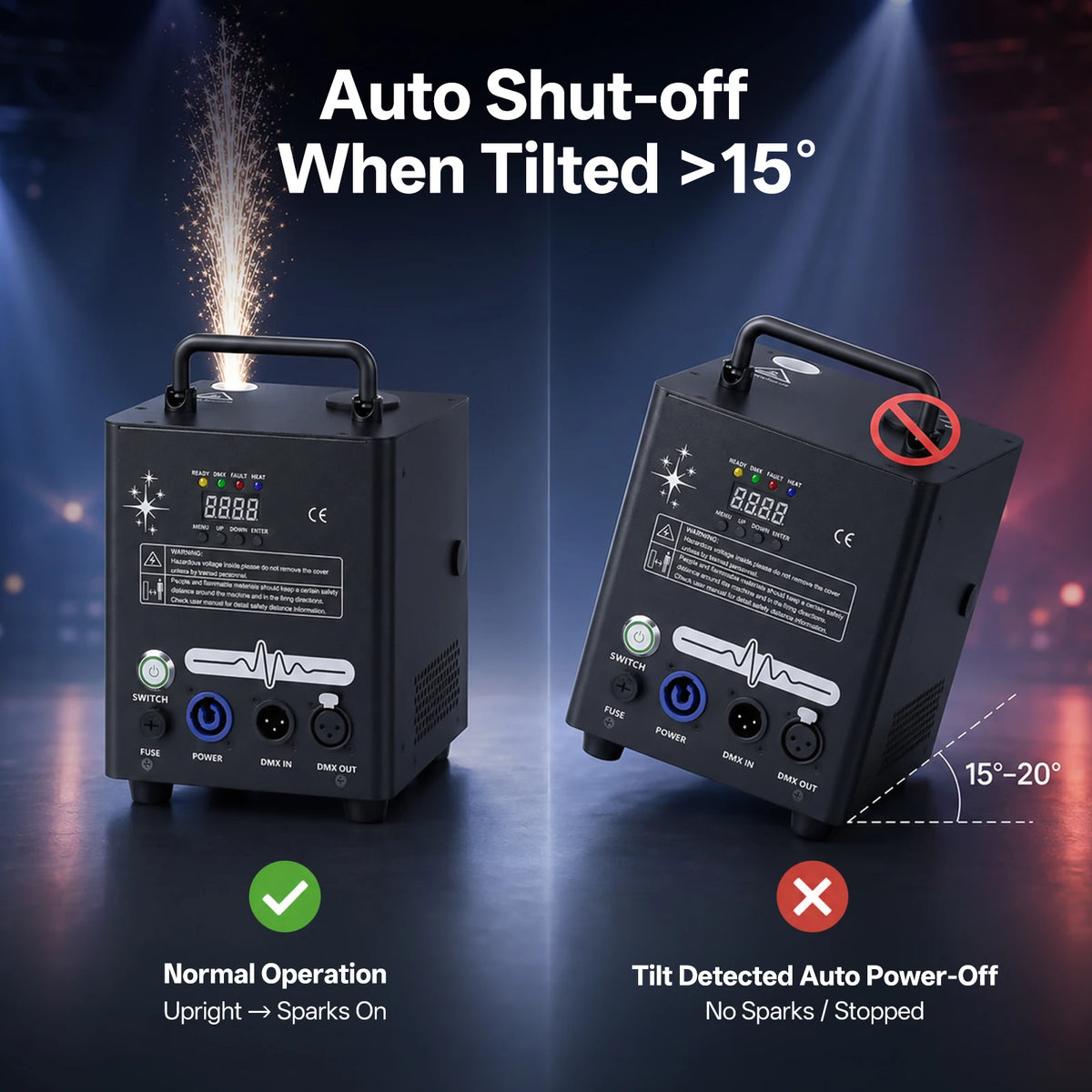 500W Cold Spark Machine for Indoor Outdoor Events
