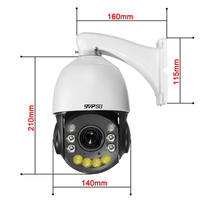 8MP 4K WiFi PTZ Camera with High-Speed Zoom
