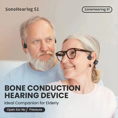 Wireless Bone Conduction Headphones for Mild Hearing Loss and Calls