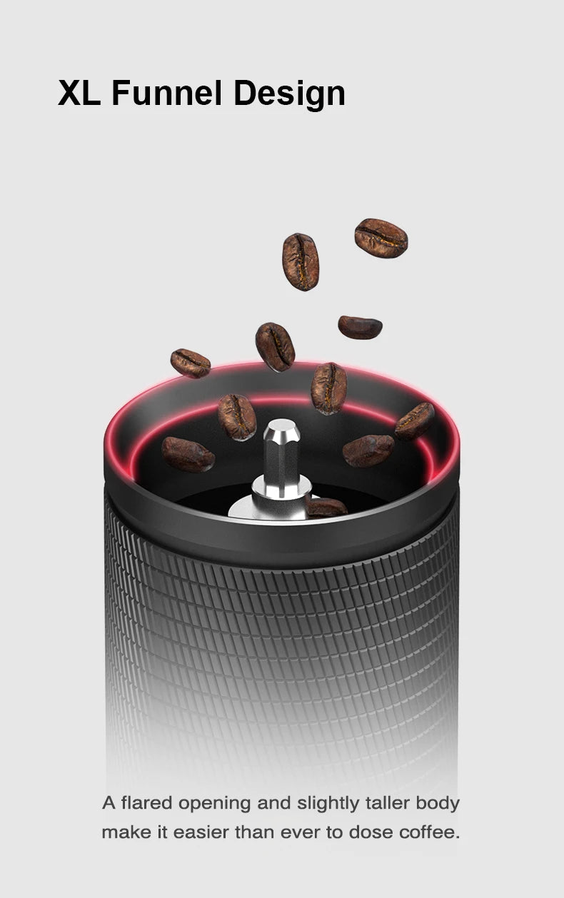 Portable Manual Coffee Grinder with 42mm Burr for Espresso