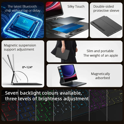Wireless Magic Keyboard 12.4 Inch Backlit Trackpad Case