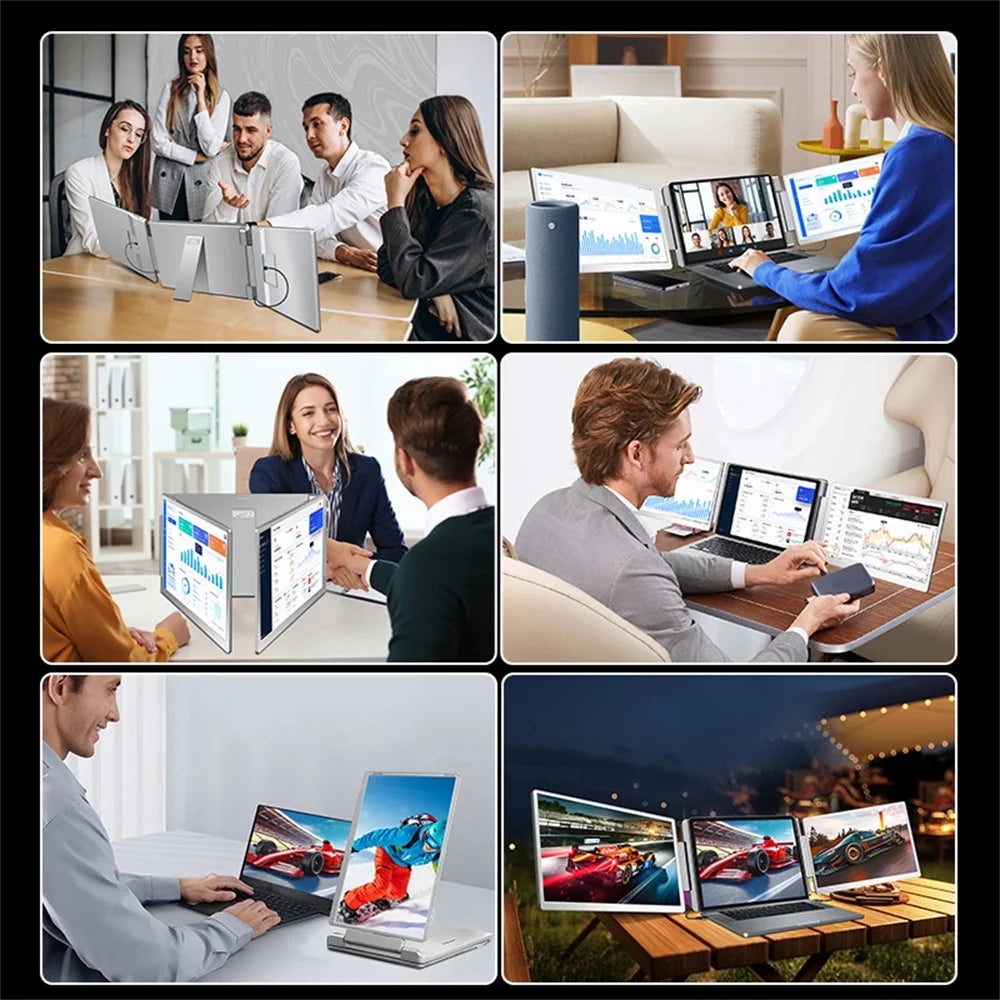 15.6" Portable Dual Screen Monitor FHD IPS Display