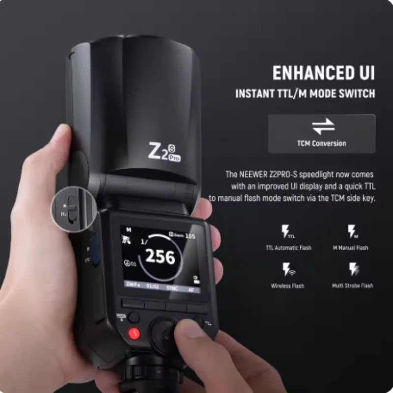 2.4G TTL Round Head Flash Speedlite for Nikon Cameras