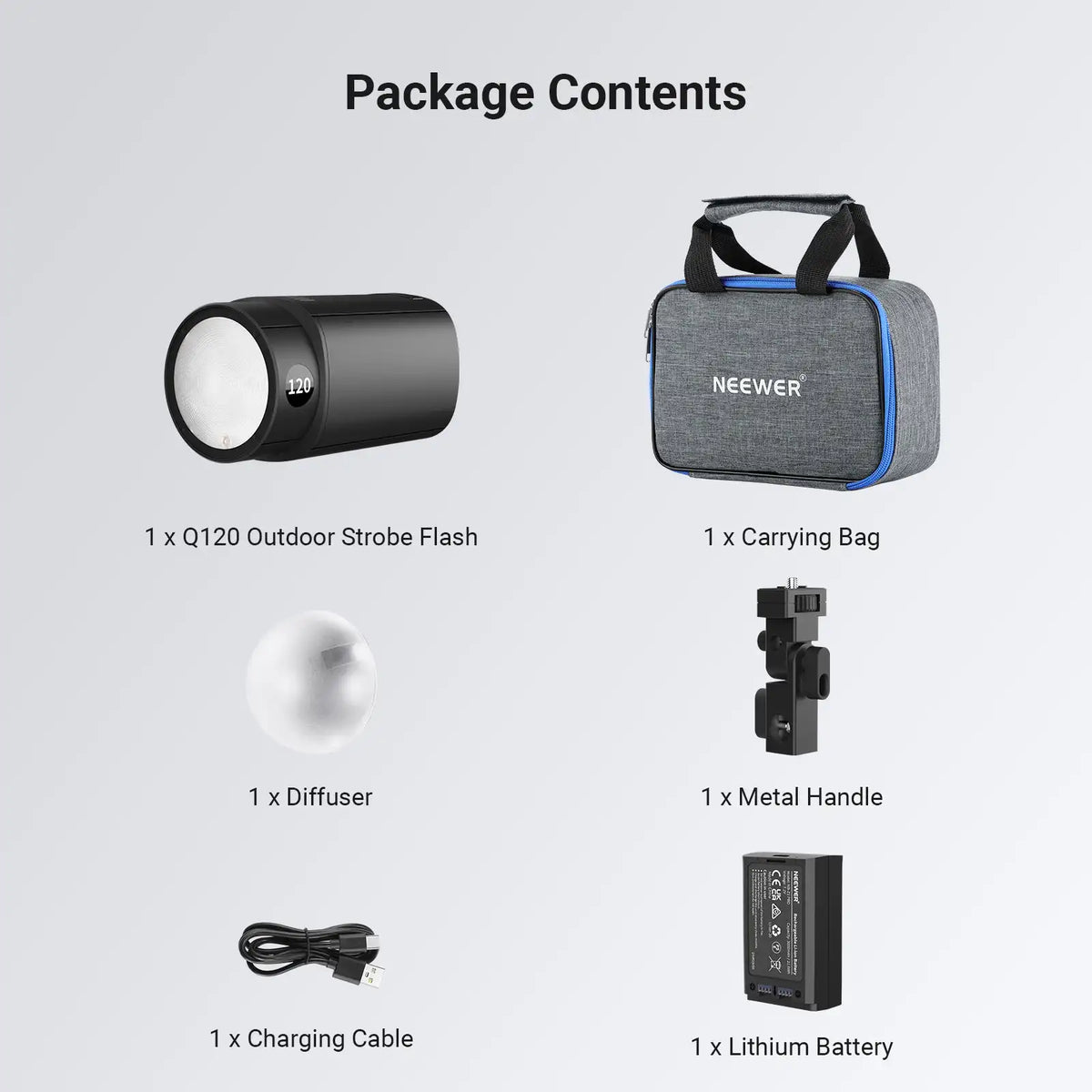 120Ws TTL Studio Flash 1/8000s HSS 2.4G Wireless