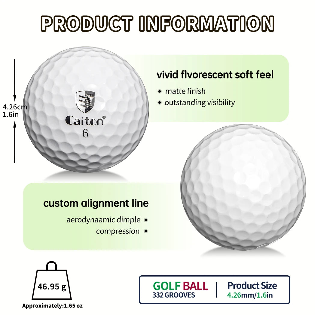 100pcs High Performance Golf Balls for Long Distance & Spin