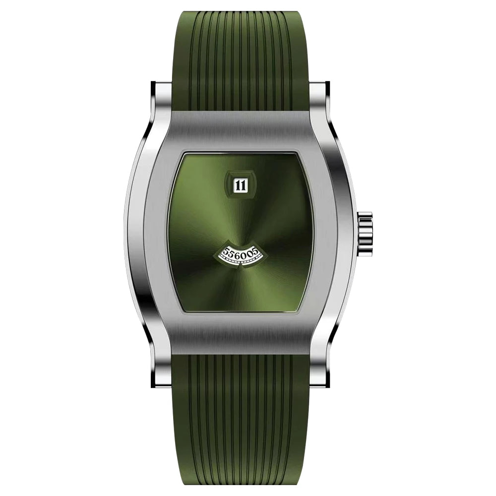 Luxury Automatic Jump Hour Watch Green Dial