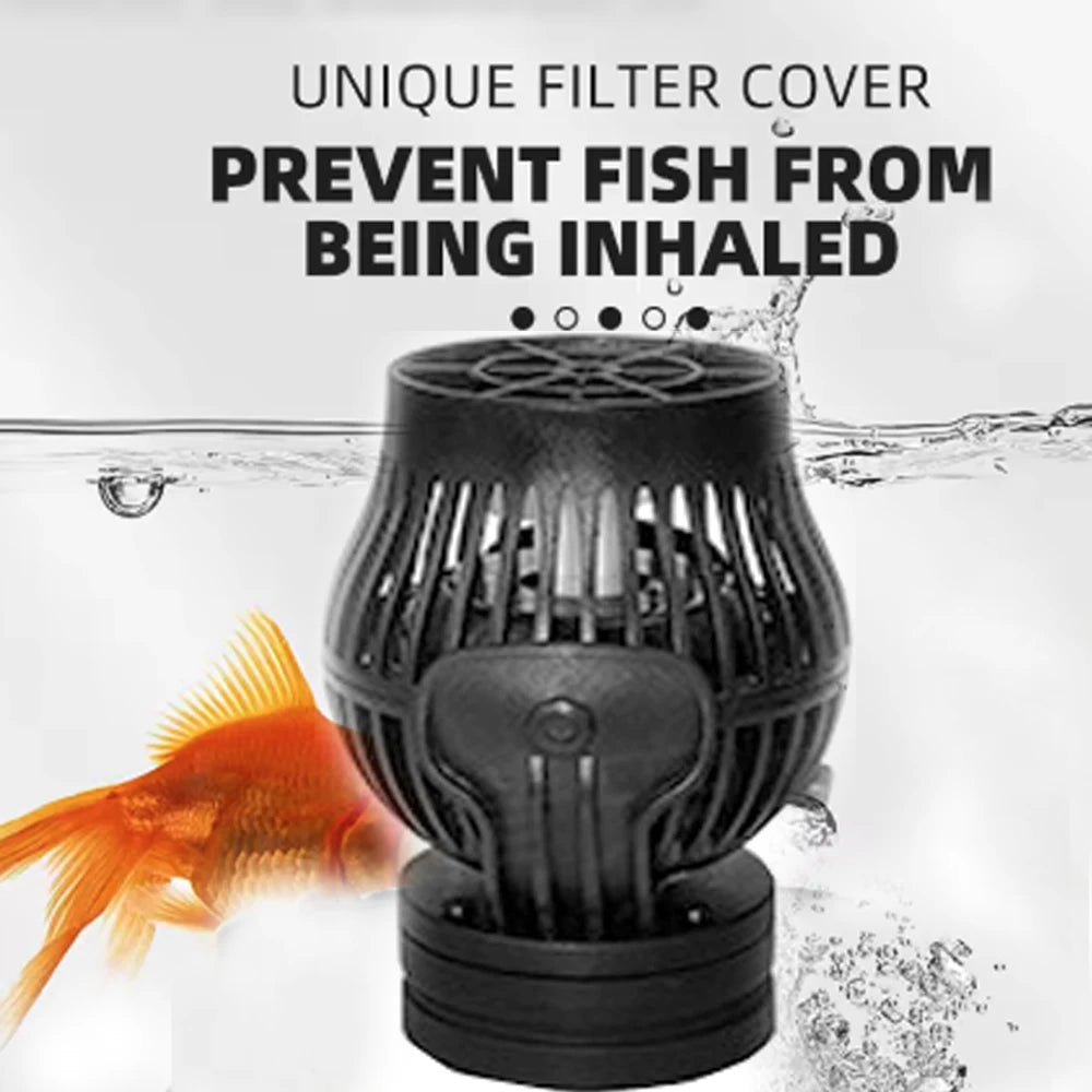Wireless Aquarium Wave Pump 360° Flow Magnetic Mount