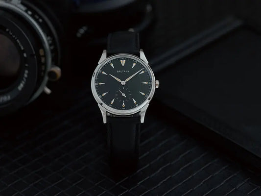 Automatic Dress Watch with Hardened Surface Black Dial