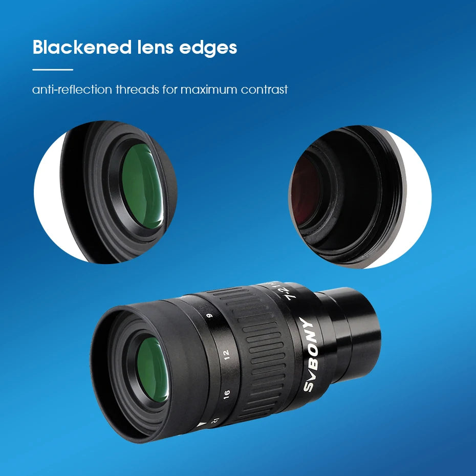 SV135 1.25" FMC Zoom Lens Telescope Accessory 3 Pack