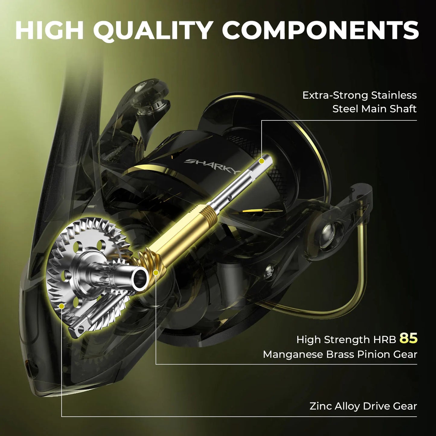 3000 Series Spinning Reel 18kg Drag Saltwater Freshwater