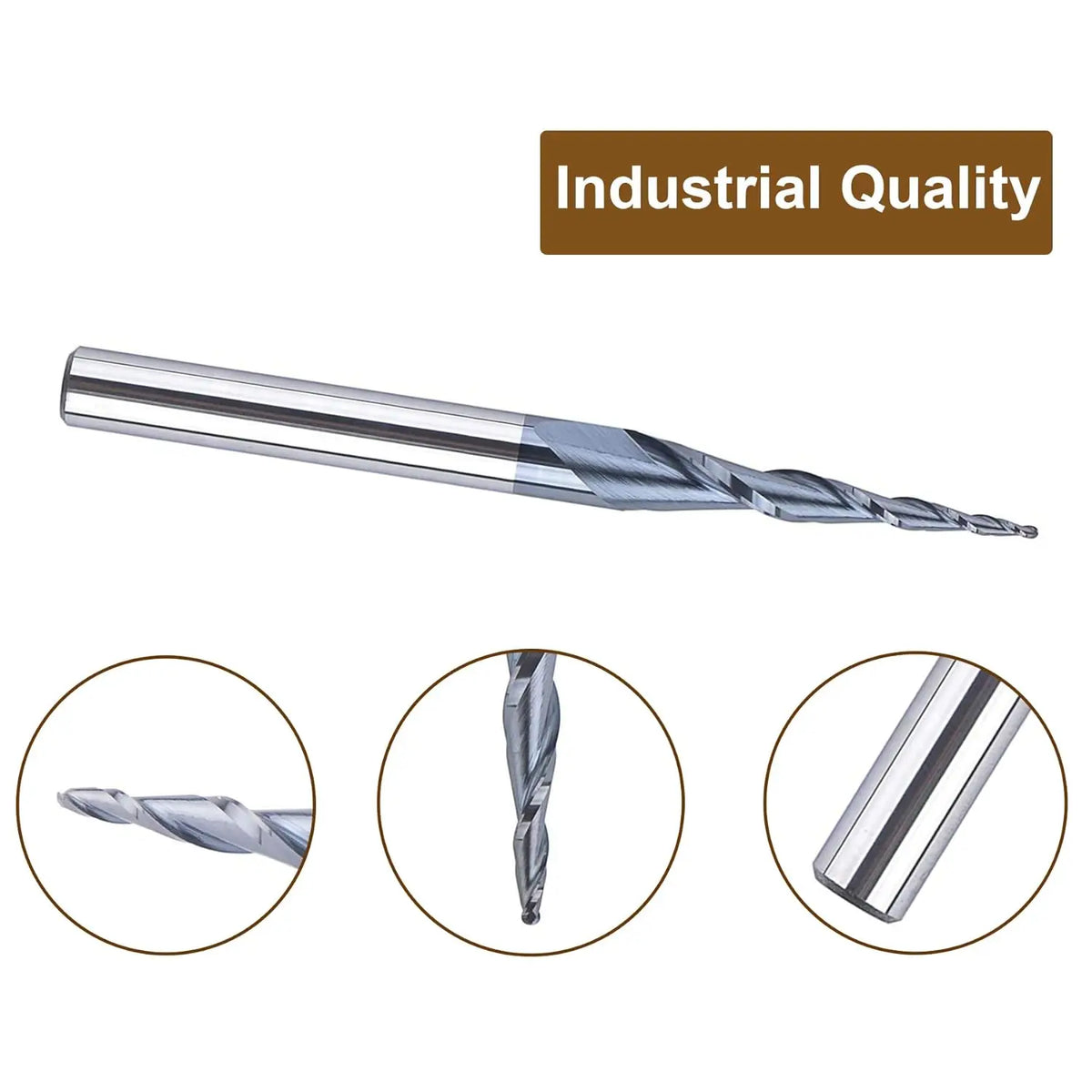 7-Piece 6mm Shank Carbide Router Bit Set for Woodworking