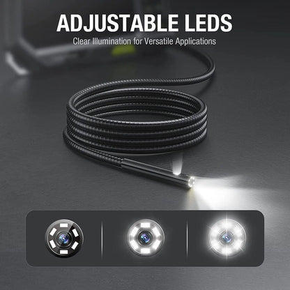 5.5mm Dual Lens 3m Endoscope Camera with 5" Screen