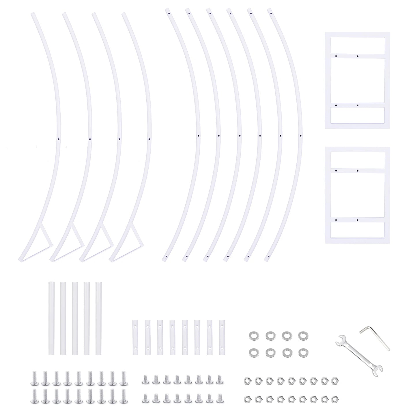 2.4M Double Rail Wedding Arch Backdrop Frame