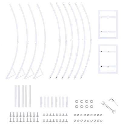 2.4M Double Rail Wedding Arch Backdrop Frame