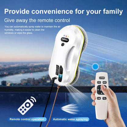 Smart Window Cleaning Robot Auto Spray Edge Detection