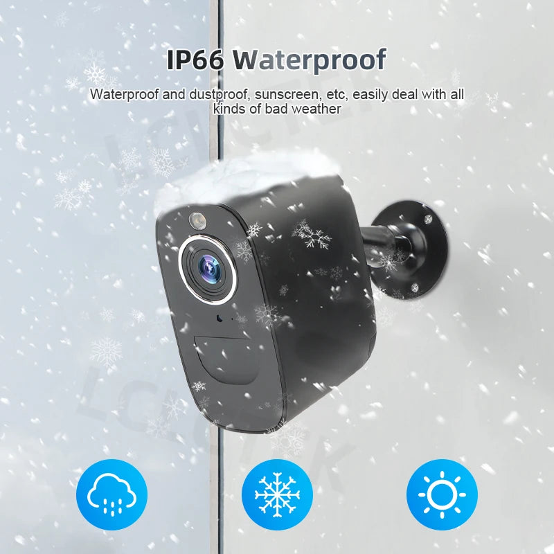4MP 4G Wireless Outdoor Security Camera with 32GB Storage