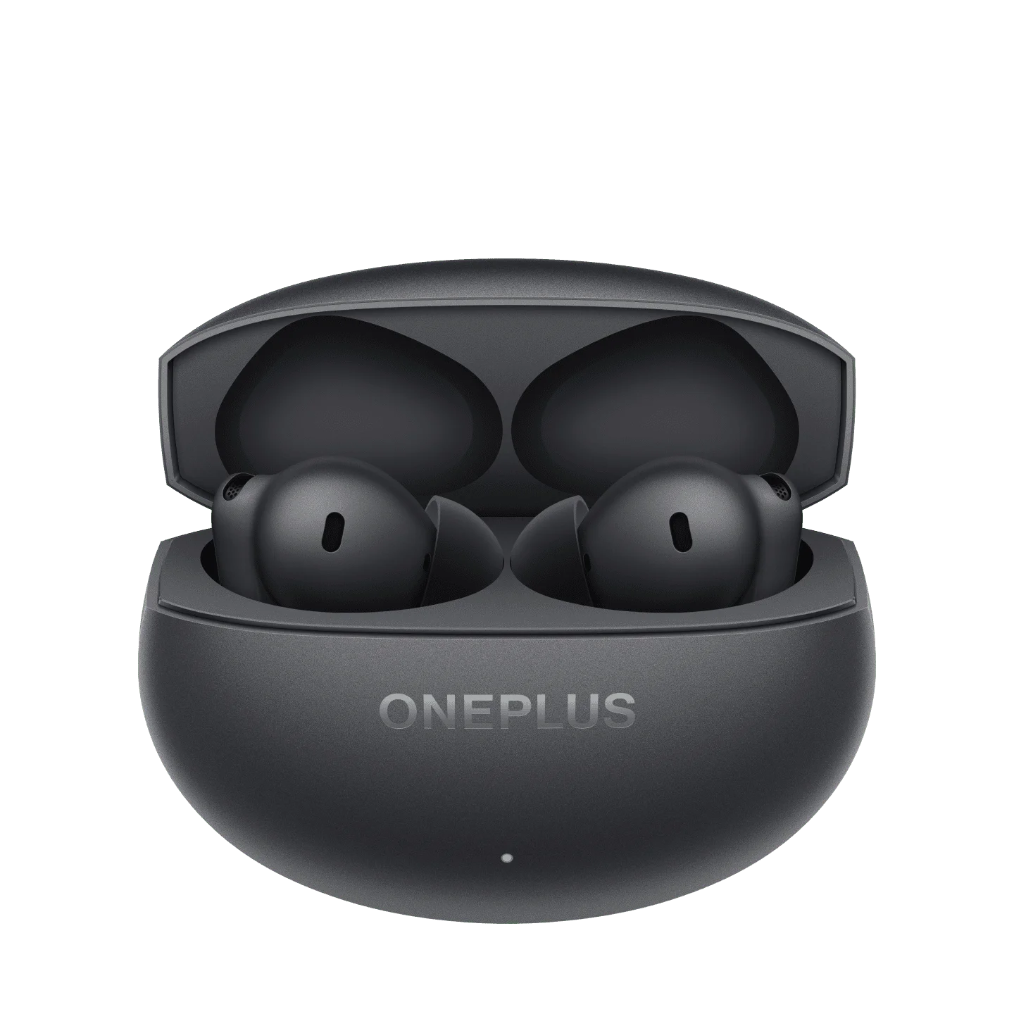 Portable Gray Earbuds with Blue Case and Noise Cancelling