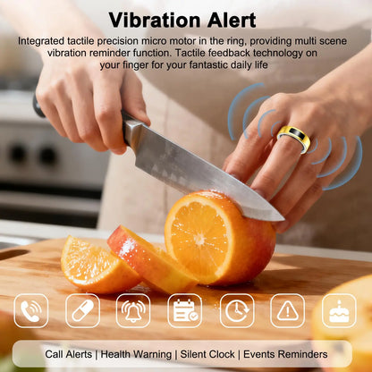 Vibration & Message Alert Smart Ring Size 10