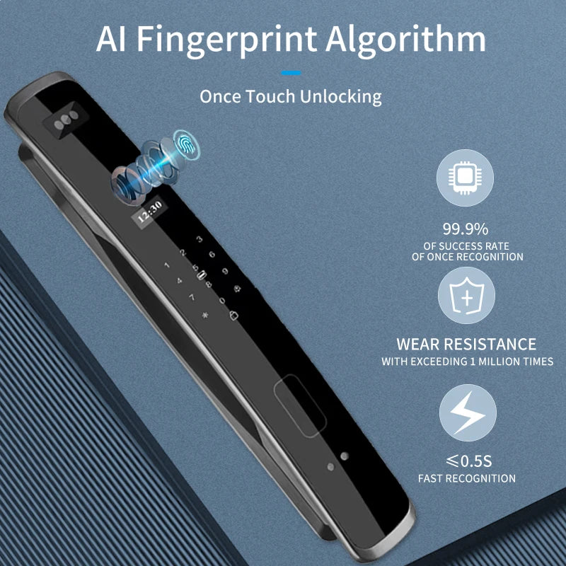 Smart Biometric Door Lock 24x280 Mortise WiFi