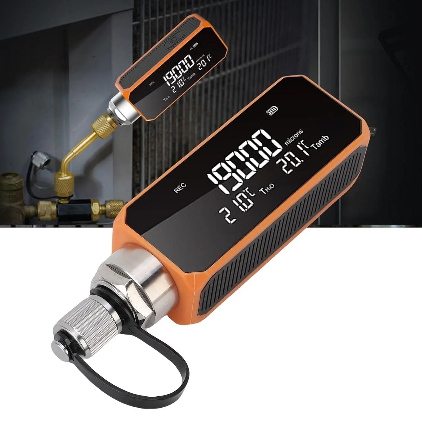Digital Micron Vacuum Gauge 19000 Micron Bluetooth HVAC Tester