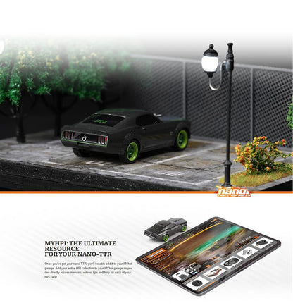 Portable 1/64 RC Race Car for Desktop Fun