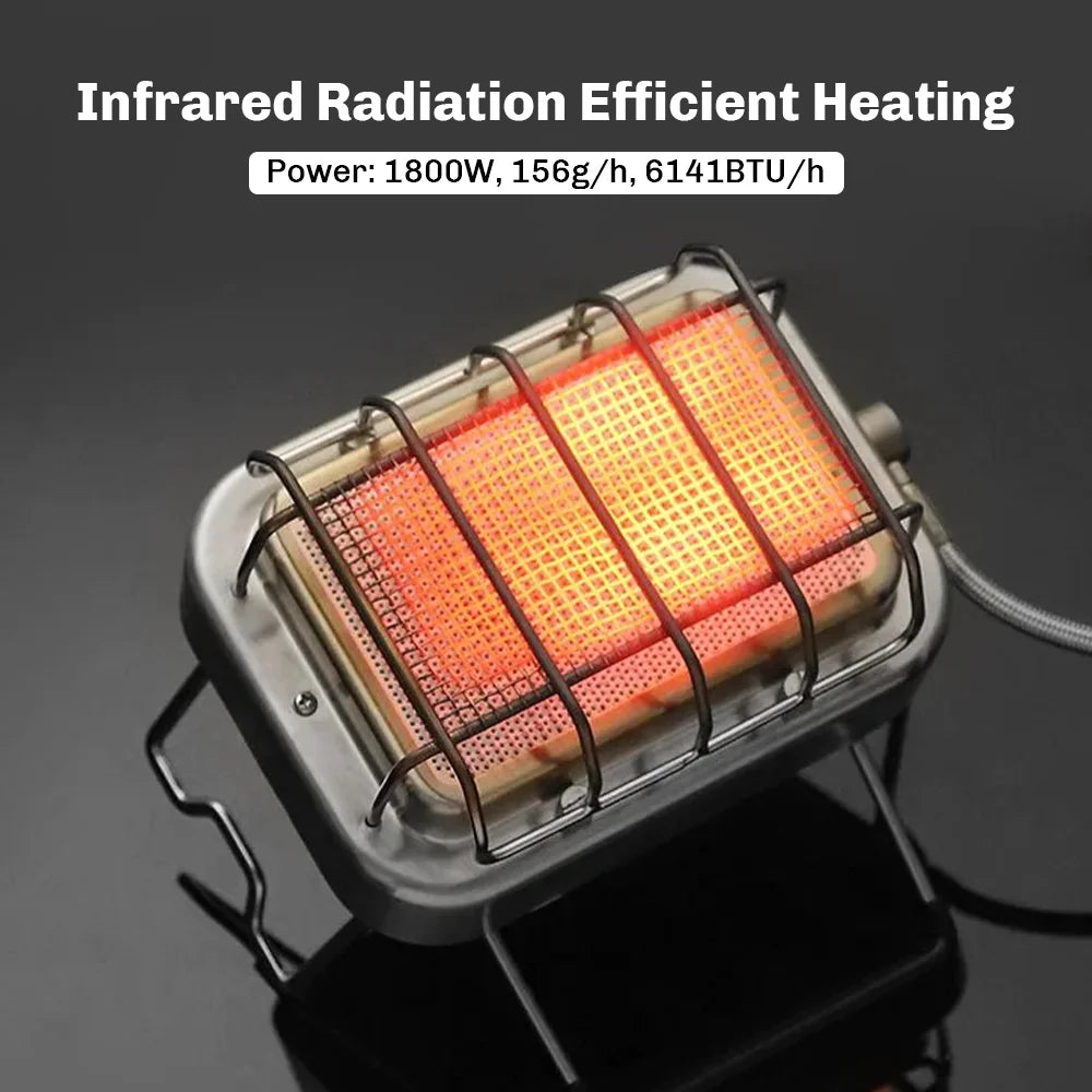 Portable Gas Heater Stove 1800W Infrared Burner