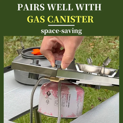 Portable IGT Gas Stove 7200W Stainless Steel Folding Burner