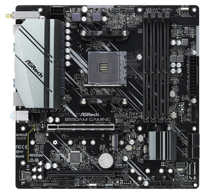 AM4 B550M Micro ATX Motherboard with Ryzen 5600 CPU DDR4 M.2