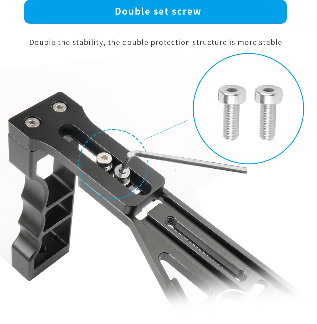 Diving Camera Tray Stabilizer Rig with Dual Handles
