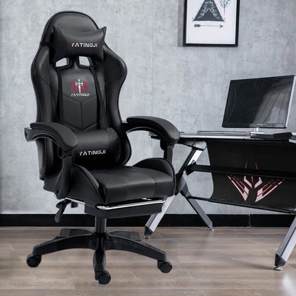 Black Racing Gaming Chair Ergonomic Office Computer Chair