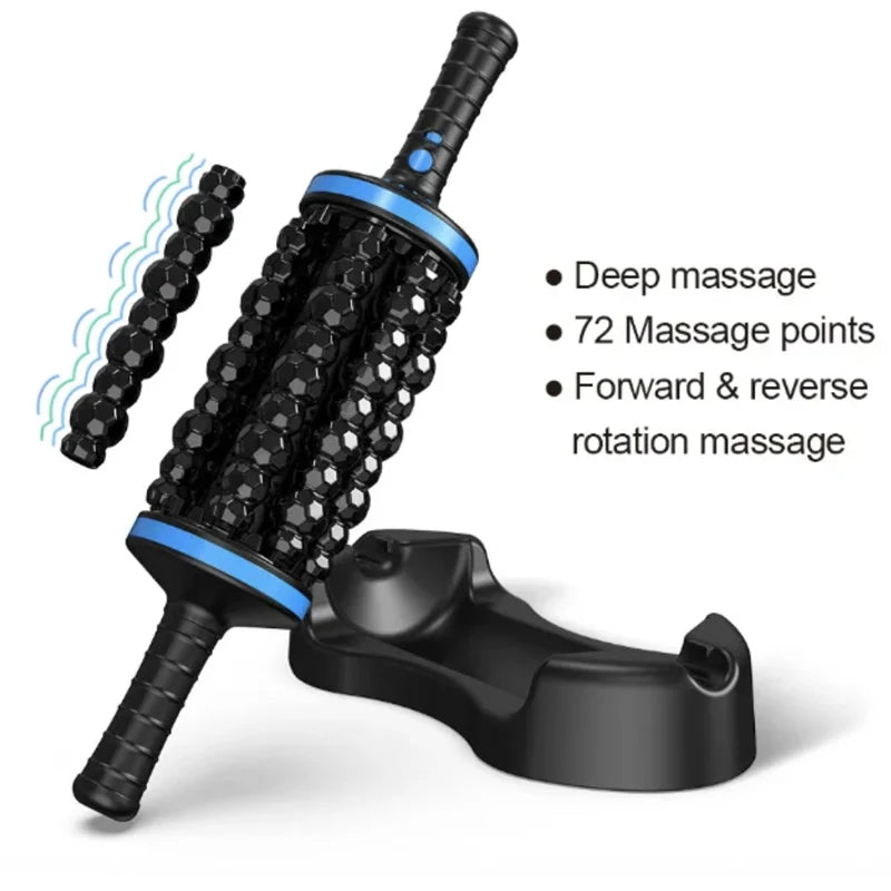 Portable Rechargeable Body Massager 360 Rolling Muscle Relief Tool