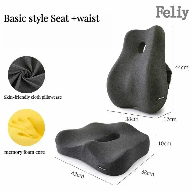 Orthopedic Back and Coccyx Pillow with Massage Support