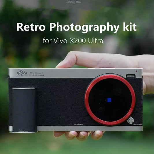 Magnetic Phone Camera Cage Kit with 2X Telephoto Lens