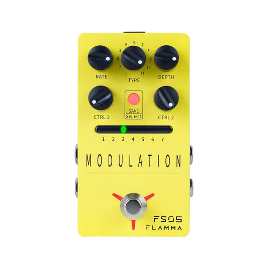 Stereo Digital Guitar Effects Pedal with 11 Modulation Modes