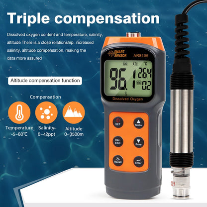 Portable DO Tester for Aquaculture and Oxygen Measurement