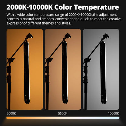 30W RGB Inflatable LED Tube Light 2000K-10000K