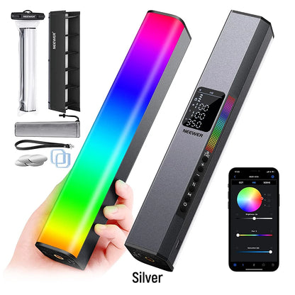 RGB LED Video Light Stick Dimmable 3200–5600K