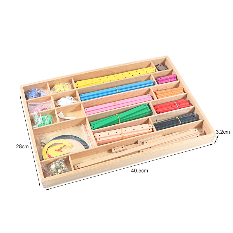 Montessori Geometric Construction Sticks Educational Set