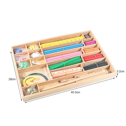 Montessori Geometric Construction Sticks Educational Set