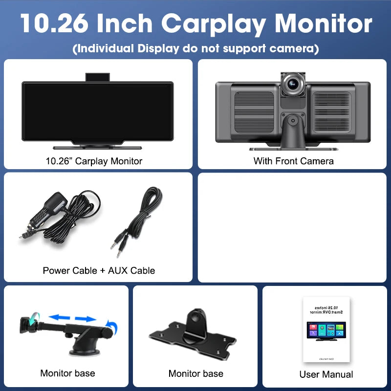 Dual Camera 4K Car Dash Cam with GPS 128G