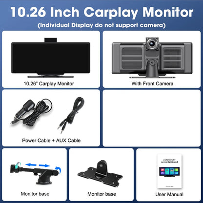 Dual Camera 4K Car Dash Cam with GPS 128G