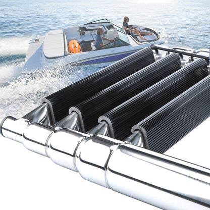 Marine Grade 4 Step Telescoping Ladder for Boats and Docks