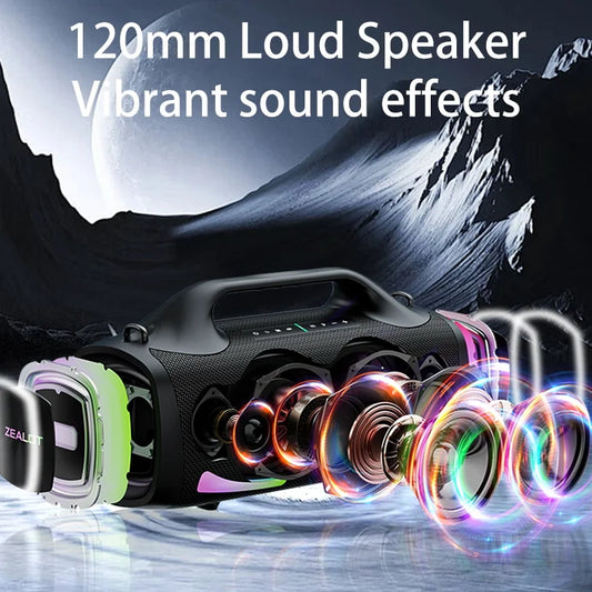 Portable 100W Bluetooth Speaker with Fast Charging Battery